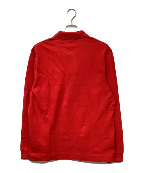 LACOSTE（ラコステ）LACOSTE (ラコステ) Long Sleeve Boy Polo ポロシャツ レッド サイズ:US Lの古着・服飾アイテム