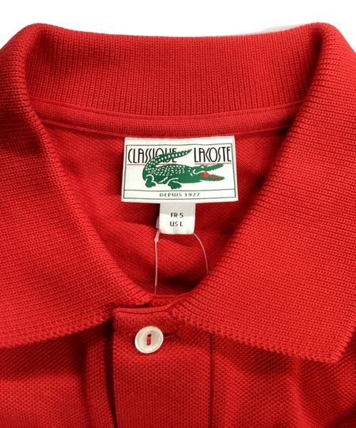 LACOSTE（ラコステ）LACOSTE (ラコステ) Long Sleeve Boy Polo ポロシャツ レッド サイズ:US Lの古着・服飾アイテム