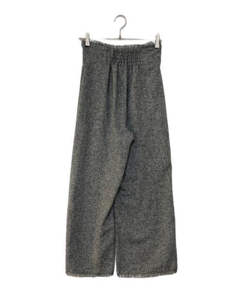 HER LIP TO（ハーリップトゥ）Her lip to (ハーリップトゥ) Tweed Fringed Summer Set  セットアップパンツ グレー サイズ:Ｍの古着・服飾アイテム