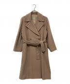 MaxMaraマックスマーラ）の古着「アンゴララビットブレンド チェスターコート」｜ベージュ