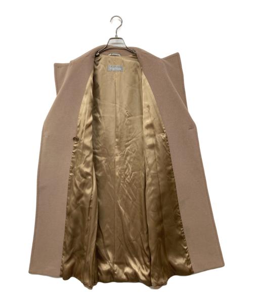 MaxMara（マックスマーラ）MaxMara (マックスマーラ) アンゴララビットブレンド チェスターコート ベージュ サイズ:42の古着・服飾アイテム