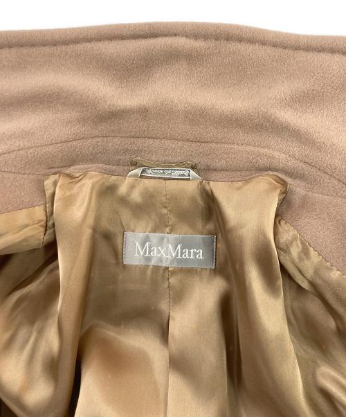 MaxMara（マックスマーラ）MaxMara (マックスマーラ) アンゴララビットブレンド チェスターコート ベージュ サイズ:42の古着・服飾アイテム