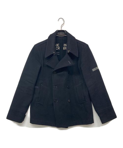STONE ISLAND（ストーンアイランド）STONE ISLAND (ストーンアイランド) ウールメルトンPコート ブラック サイズ:Lの古着・服飾アイテム