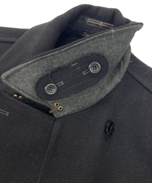 STONE ISLAND（ストーンアイランド）STONE ISLAND (ストーンアイランド) ウールメルトンPコート ブラック サイズ:Lの古着・服飾アイテム
