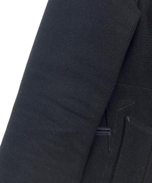 STONE ISLAND（ストーンアイランド）STONE ISLAND (ストーンアイランド) ウールメルトンPコート ブラック サイズ:Lの古着・服飾アイテム