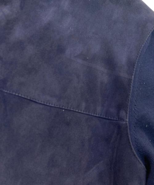 BRIONI（ブリオーニ）BRIONI (ブリオーニ) スエードコンビニットジャケット ネイビー サイズ:48の古着・服飾アイテム