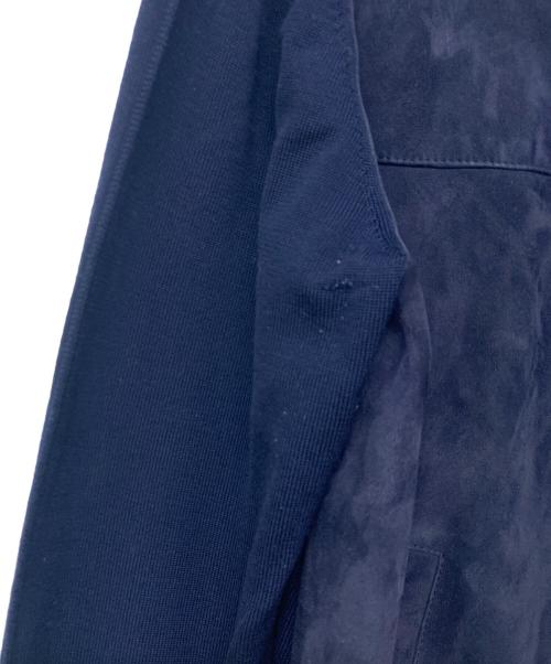 BRIONI（ブリオーニ）BRIONI (ブリオーニ) スエードコンビニットジャケット ネイビー サイズ:48の古着・服飾アイテム