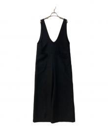 na.e（ナエ）の古着「ツイードサロペット」｜ブラック