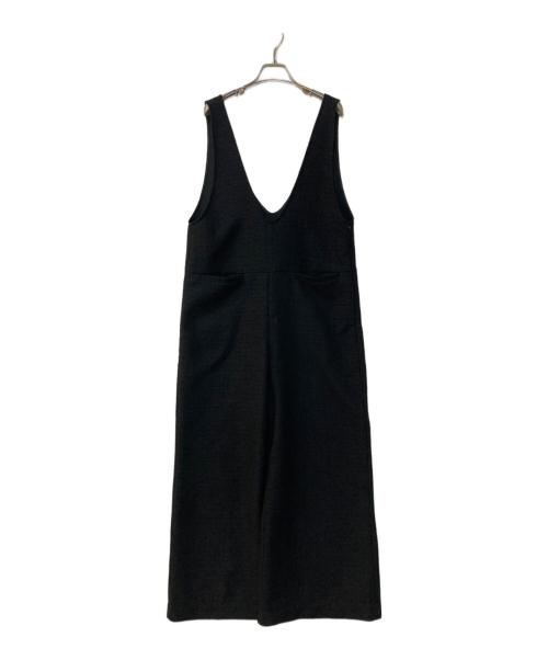 na.e（ナエ）Na.e (ナエ) ツイードサロペット ブラック サイズ:Mの古着・服飾アイテム