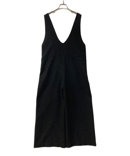 na.e（ナエ）Na.e (ナエ) ツイードサロペット ブラック サイズ:Mの古着・服飾アイテム