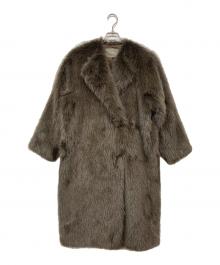 heliopole（エリオポール）の古着「ECO FUR LONG COAT / エコ ファー ロング コート」｜ブラウン