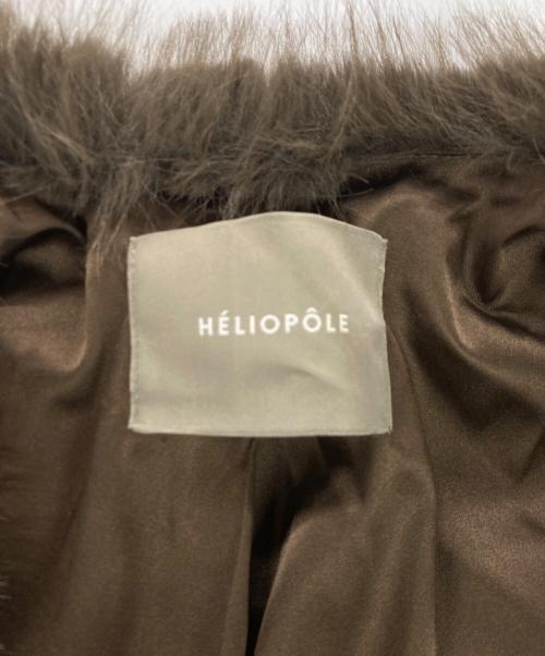 heliopole（エリオポール）heliopole (エリオポール) ECO FUR LONG COAT / エコ ファー ロング コート ブラウン サイズ:記載なしの古着・服飾アイテム