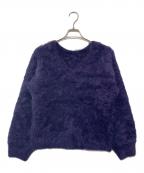 anuansアニュアンス）の古着「スーリーアルパカニットプルオーバー」｜ネイビー