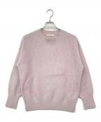 Whim Gazetteウィムガゼット）の古着「ファーニットクルーネックプルオーバー」｜ピンク