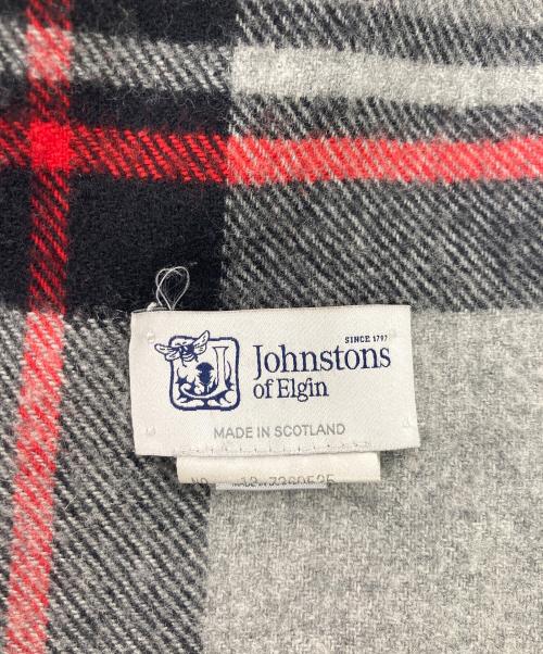 JOHNSTONS OF ELGIN（ジョンストンズオブエルガン）JOHNSTONS OF ELGIN (ジョンストンズオブエルガン) カシミヤウール大判ストール グレーの古着・服飾アイテム