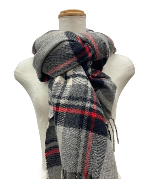 JOHNSTONS OF ELGIN（ジョンストンズオブエルガン）JOHNSTONS OF ELGIN (ジョンストンズオブエルガン) カシミヤウール大判ストール グレーの古着・服飾アイテム
