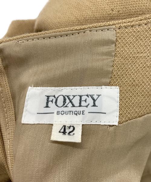 FOXEY（フォクシー）FOXEY (フォクシー) リボンウエストワンピース ブラウン サイズ:42の古着・服飾アイテム
