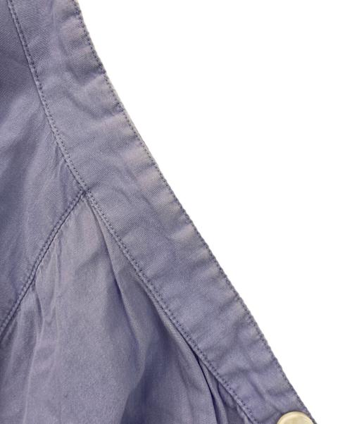 COMOLI（コモリ）COMOLI (コモリ) バンドカラーシャツワンピース ブルーの古着・服飾アイテム