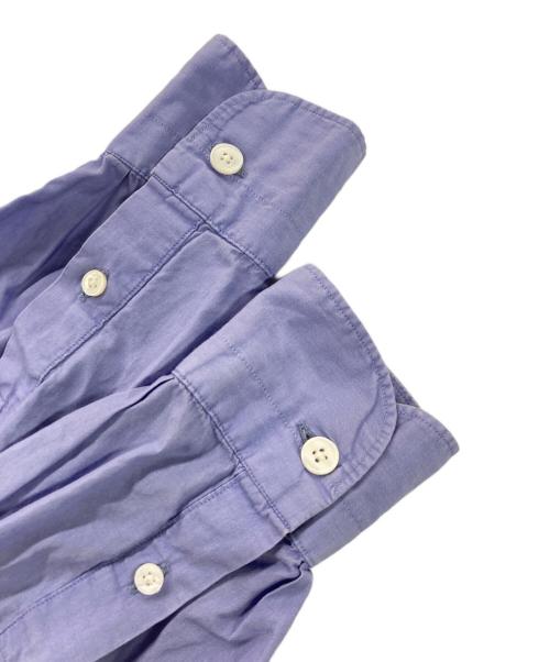 COMOLI（コモリ）COMOLI (コモリ) バンドカラーシャツワンピース ブルーの古着・服飾アイテム