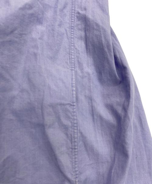 COMOLI（コモリ）COMOLI (コモリ) バンドカラーシャツワンピース ブルーの古着・服飾アイテム