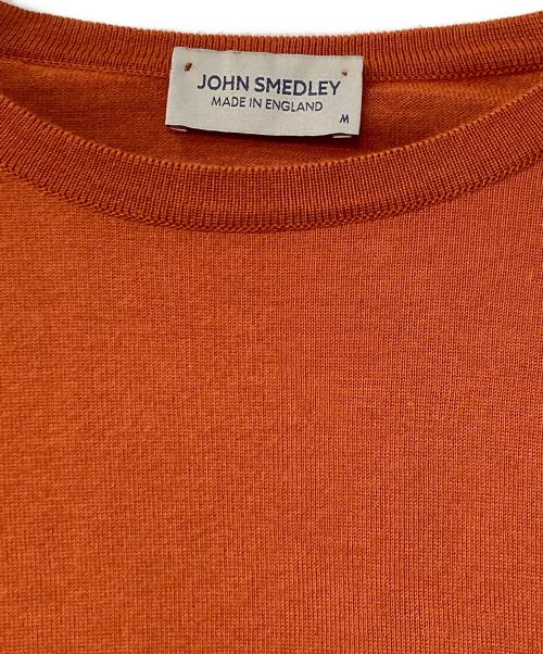 JOHN SMEDLEY（ジョンスメドレー）JOHN SMEDLEY (ジョンスメドレー) S/Sクルーネックニット オレンジ サイズ:Mの古着・服飾アイテム