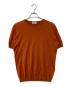 JOHN SMEDLEY（ジョンスメドレー）の古着「S/Sクルーネックニット」｜オレンジ