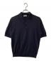 JOHN SMEDLEY（ジョンスメドレー）の古着「ニットポロシャツ」｜ネイビー