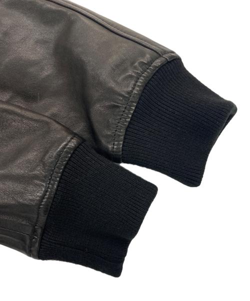 EMMETI（エンメティ）EMMETI (エンメティ) ムートンレザーブルゾン ブラック サイズ:44の古着・服飾アイテム