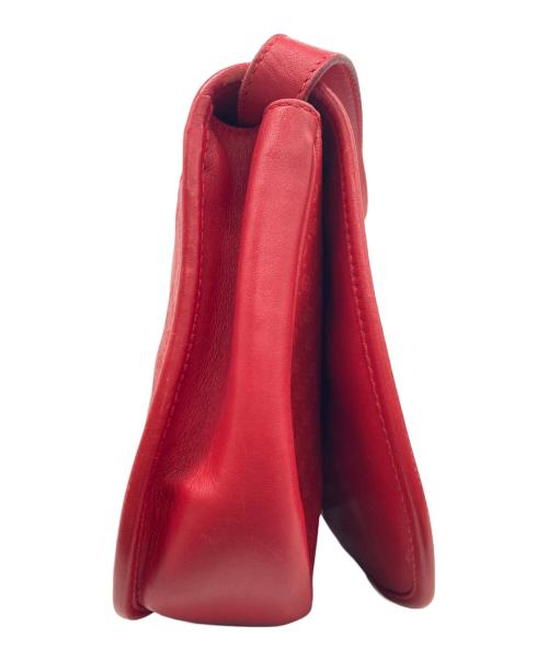 GUCCI（グッチ）GUCCI (グッチ) マイクロGGショルダーバッグ レッドの古着・服飾アイテム