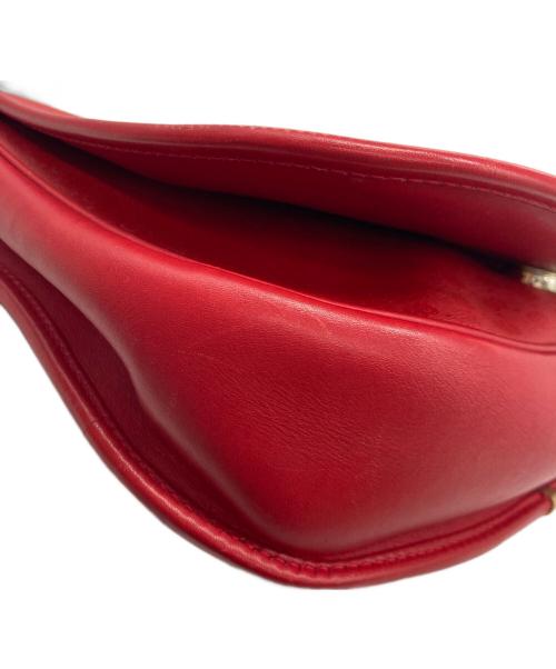 GUCCI（グッチ）GUCCI (グッチ) マイクロGGショルダーバッグ レッドの古着・服飾アイテム