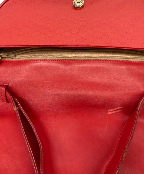 GUCCI（グッチ）GUCCI (グッチ) マイクロGGショルダーバッグ レッドの古着・服飾アイテム