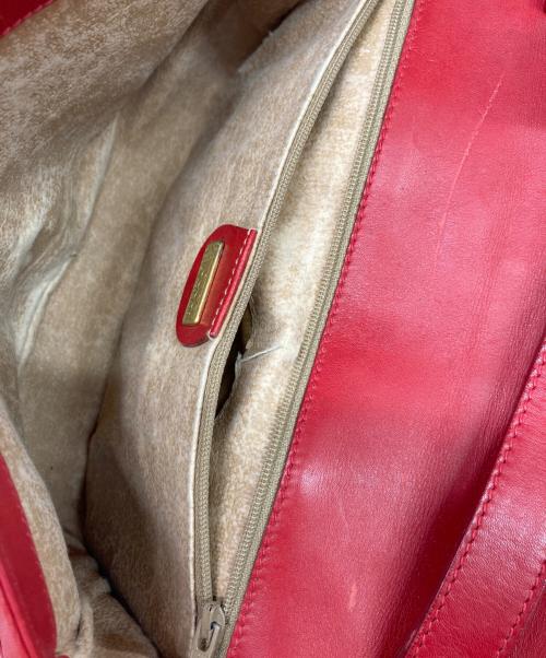 GUCCI（グッチ）GUCCI (グッチ) マイクロGGショルダーバッグ レッドの古着・服飾アイテム