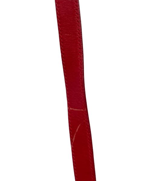 GUCCI（グッチ）GUCCI (グッチ) マイクロGGショルダーバッグ レッドの古着・服飾アイテム