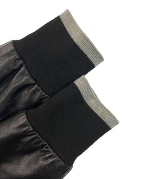 Over the Stripes GREMMIE（オーバーザストライプス）Over the Stripes GREMMIE (オーバーザストライプス) ダブルジップカウレザーフーディ ブラック サイズ:Mの古着・服飾アイテム