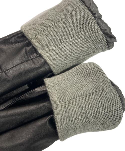 Over the Stripes GREMMIE（オーバーザストライプス）Over the Stripes GREMMIE (オーバーザストライプス) ダブルジップカウレザーフーディ ブラック サイズ:Mの古着・服飾アイテム