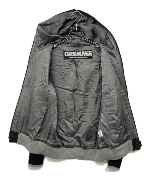 Over the Stripes GREMMIE（オーバーザストライプス）Over the Stripes GREMMIE (オーバーザストライプス) ダブルジップカウレザーフーディ ブラック サイズ:Mの古着・服飾アイテム