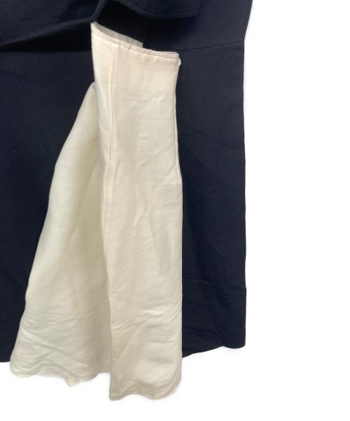 VALENTINO（ヴァレンティノ）VALENTINO (ヴァレンティノ) バイカラードレス ノースリーブワンピース ホワイト×ブラック サイズ:6の古着・服飾アイテム