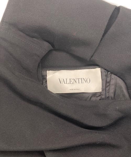 VALENTINO（ヴァレンティノ）VALENTINO (ヴァレンティノ) バイカラードレス ノースリーブワンピース ホワイト×ブラック サイズ:6の古着・服飾アイテム