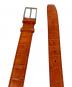 VACCARI (ヴァッカリ) クロコレザーベルト オレンジ サイズ:110/95：8000円