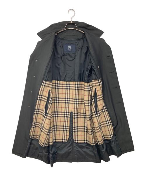 BURBERRY LONDON（バーバリーロンドン）BURBERRY LONDON (バーバリーロンドン) ウールギャバライナー付ステンカラーコート ブラック サイズ:165の古着・服飾アイテム