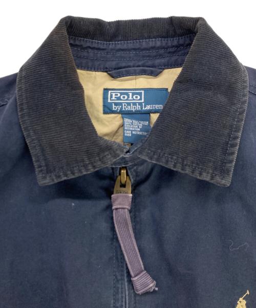 POLO RALPH LAUREN（ポロ・ラルフローレン）POLO RALPH LAUREN (ポロ・ラルフローレン) 襟コーデュロイスイングトップ ネイビー サイズ:Sの古着・服飾アイテム