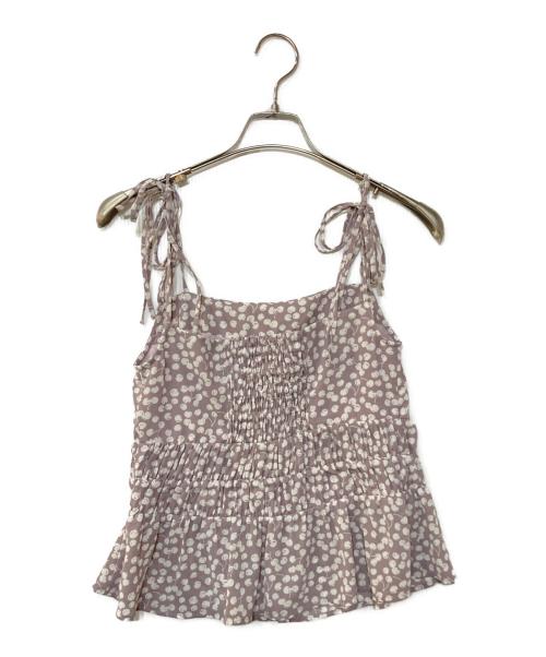 HER LIP TO（ハーリップトゥ）HER LIP TO (ハーリップトゥ) Cherry Pattern Strap キャミソールトップス ピンク サイズ:Mの古着・服飾アイテム