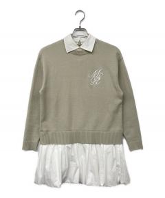 中古・古着通販】ebure (エブール) スキッパー 長袖 バルーンスリーブ