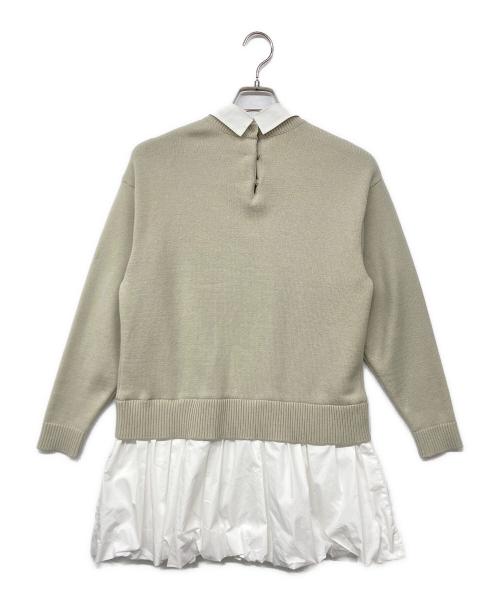 Mystrada（マイストラーダ）Mystrada (マイストラーダ) バルーンドッキングニット アイボリー サイズ:36の古着・服飾アイテム