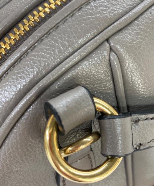 MIU MIU（ミュウミュウ）MIU MIU (ミュウミュウ) MIU MIU GLACE CALF / チェーンショルダー2WAYハンドバッグ グレーの古着・服飾アイテム