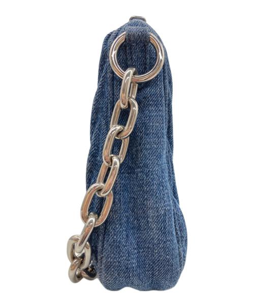 MIU MIU（ミュウミュウ）MIU MIU (ミュウミュウ) デニムマテラッセショルダーバッグ インディゴの古着・服飾アイテム