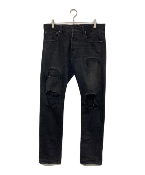 MINEDENIM（マインデニム）MINEDENIM (マインデニム) Grunge Slim Straight 5pocket ブラック サイズ:11の古着・服飾アイテム