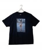 MINEDENIMマインデニム）の古着「Davide Sorrenti T-SH ダヴィデ・ソレンティ プリントTシャツ」｜ブラック