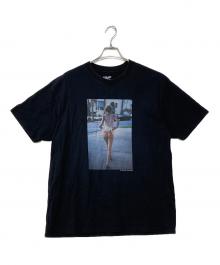MINEDENIM（マインデニム）の古着「Davide Sorrenti T-SH ダヴィデ・ソレンティ プリントTシャツ」｜ブラック