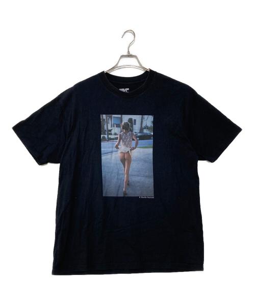 MINEDENIM（マインデニム）MINEDENIM (マインデニム) Davide Sorrenti T-SH ダヴィデ・ソレンティ プリントTシャツ ブラック サイズ:XLの古着・服飾アイテム